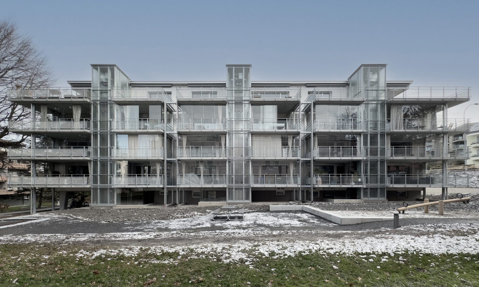 بلوک آپارتمانی دگرگونی Langensand / Galliker und Riva Architekten